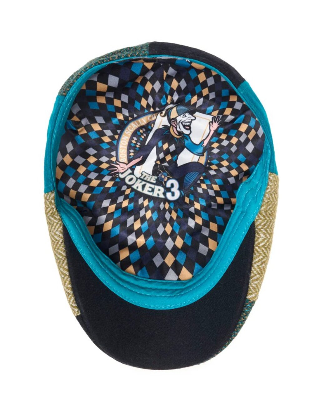 Boston Scally JOKER 3 - 8 Panel Patchwork Cap Limited Release W/ Dustbag - M/L - Picture 10 of 14